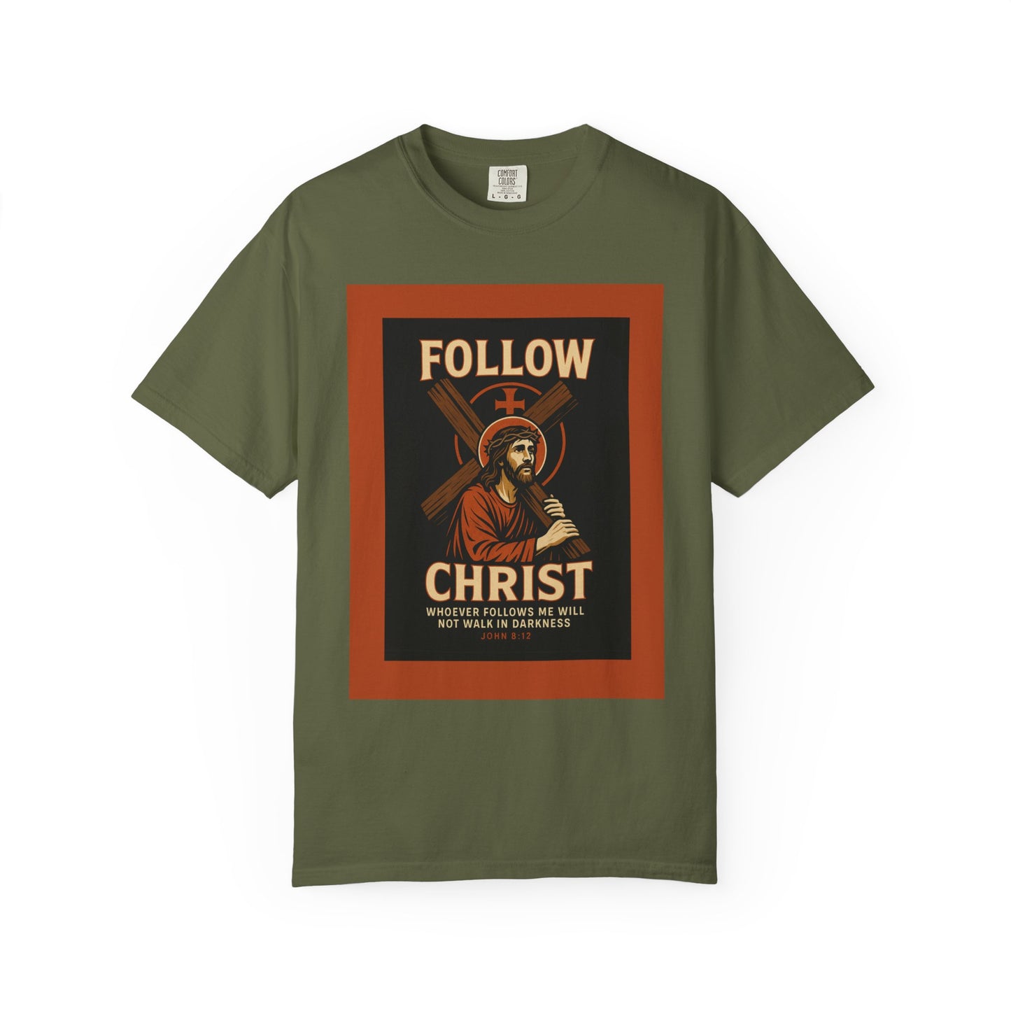 Unisex Garment-Dyed T-Shirt - Follow Christ Graphic Tee