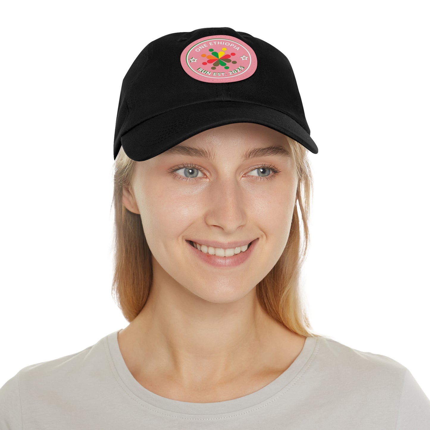 Ethiopian Pride Dad Hat, Casual Cap for Dads, Adjustable Hat with Leather Patch, Ideal Gift for Outdoor Activities, Weekend Outings