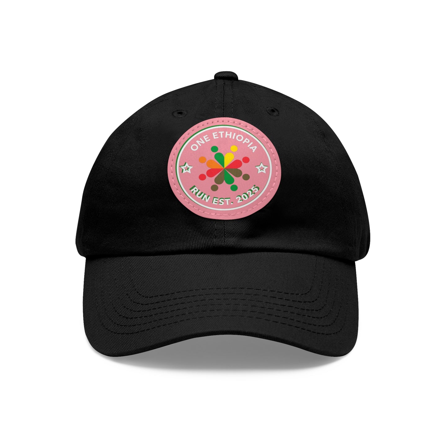 Ethiopian Pride Dad Hat, Casual Cap for Dads, Adjustable Hat with Leather Patch, Ideal Gift for Outdoor Activities, Weekend Outings