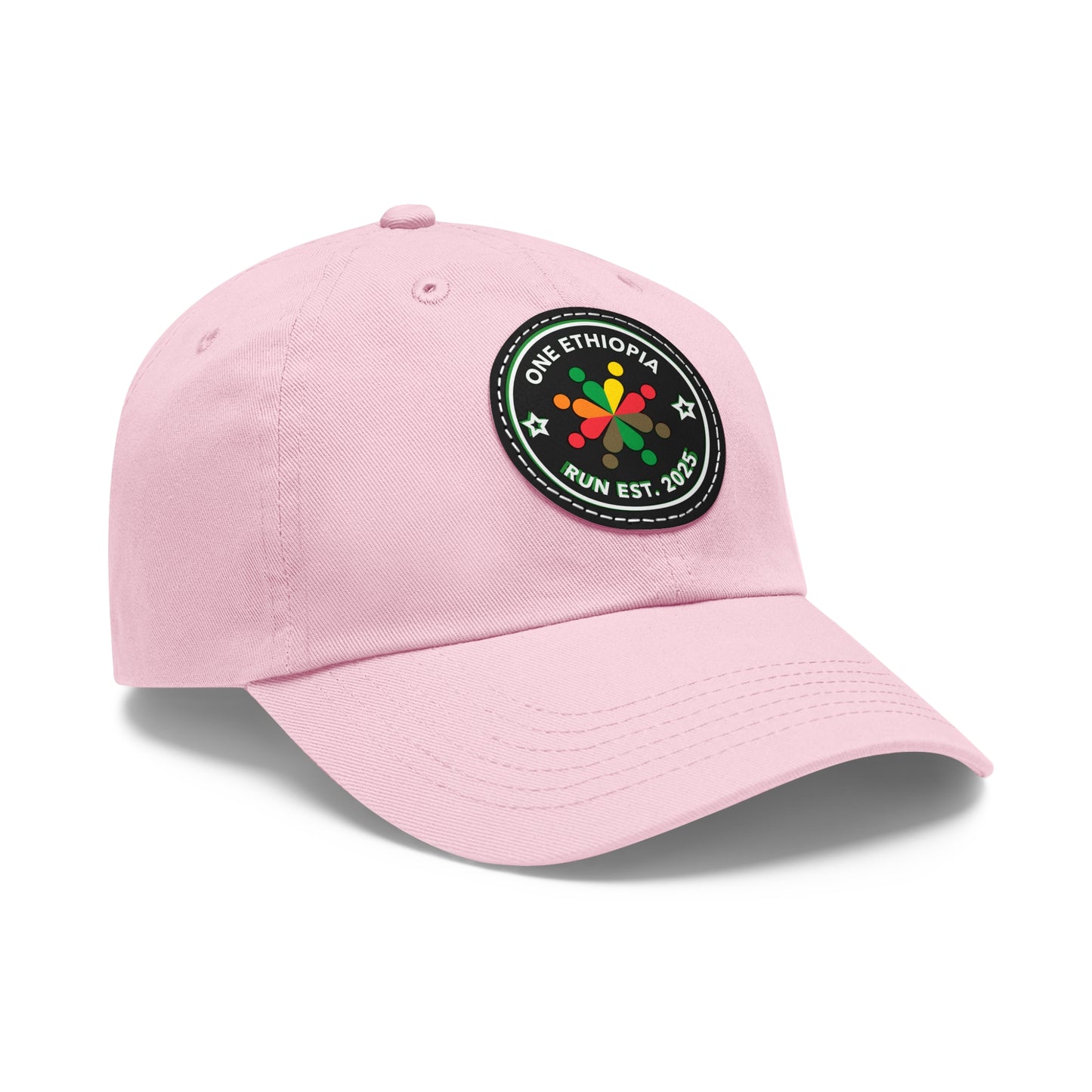 Ethiopian Pride Dad Hat, Casual Cap for Dads, Adjustable Hat with Leather Patch, Ideal Gift for Outdoor Activities, Weekend Outings
