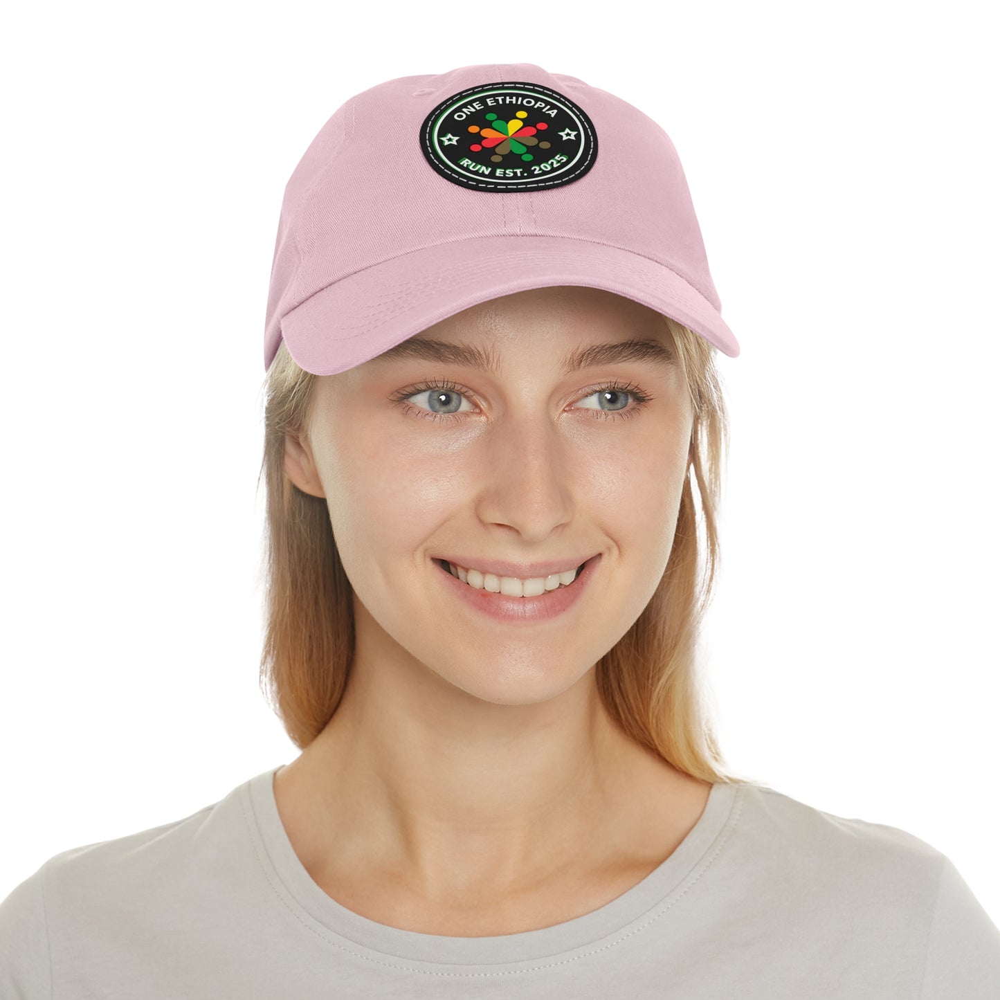Ethiopian Pride Dad Hat, Casual Cap for Dads, Adjustable Hat with Leather Patch, Ideal Gift for Outdoor Activities, Weekend Outings