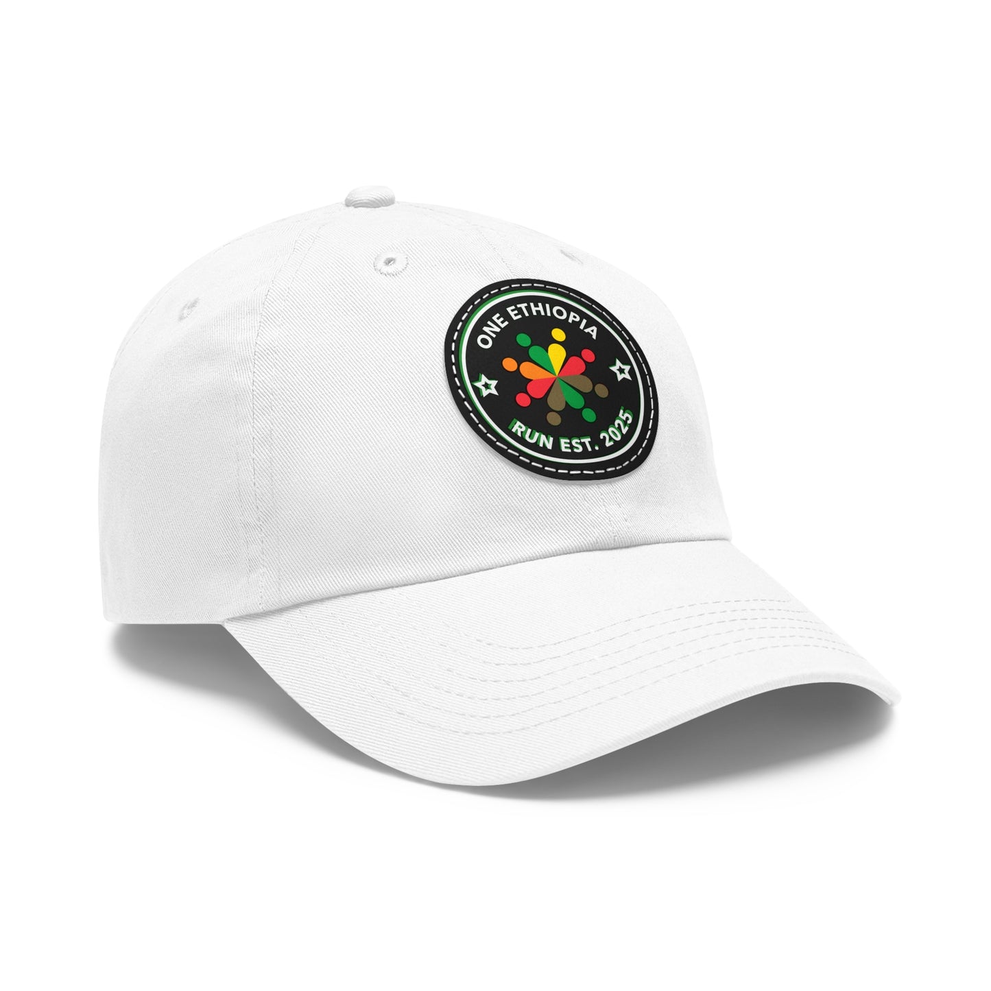 Ethiopian Pride Dad Hat, Casual Cap for Dads, Adjustable Hat with Leather Patch, Ideal Gift for Outdoor Activities, Weekend Outings