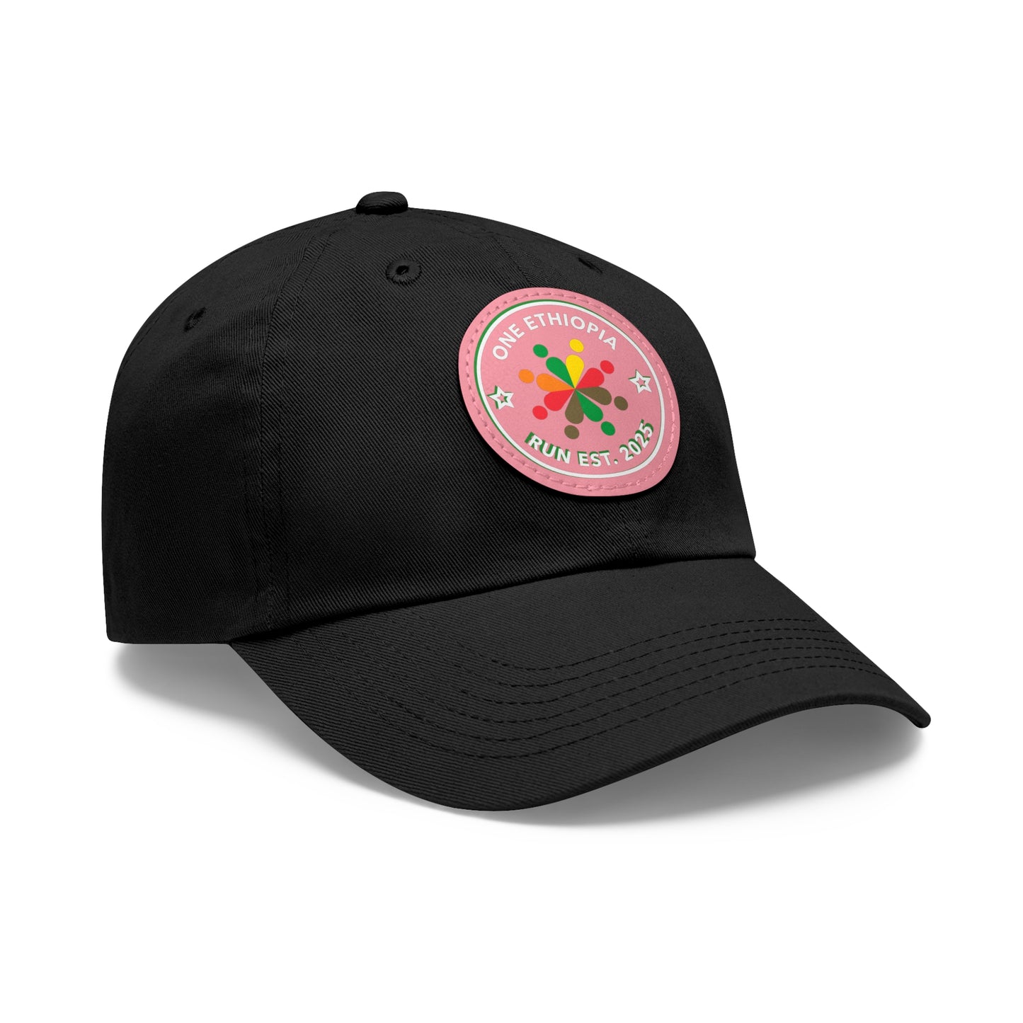 Ethiopian Pride Dad Hat, Casual Cap for Dads, Adjustable Hat with Leather Patch, Ideal Gift for Outdoor Activities, Weekend Outings