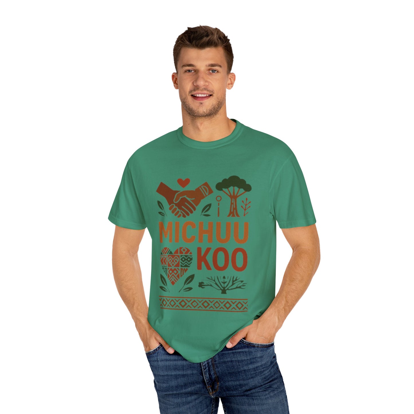 Michuu Koo Unisex Garment-Dyed T-Shirt - Nature Lover Tee, Eco-Friendly Fashion, Friendship Gift, Earth Day Apparel, Comfortable [...]