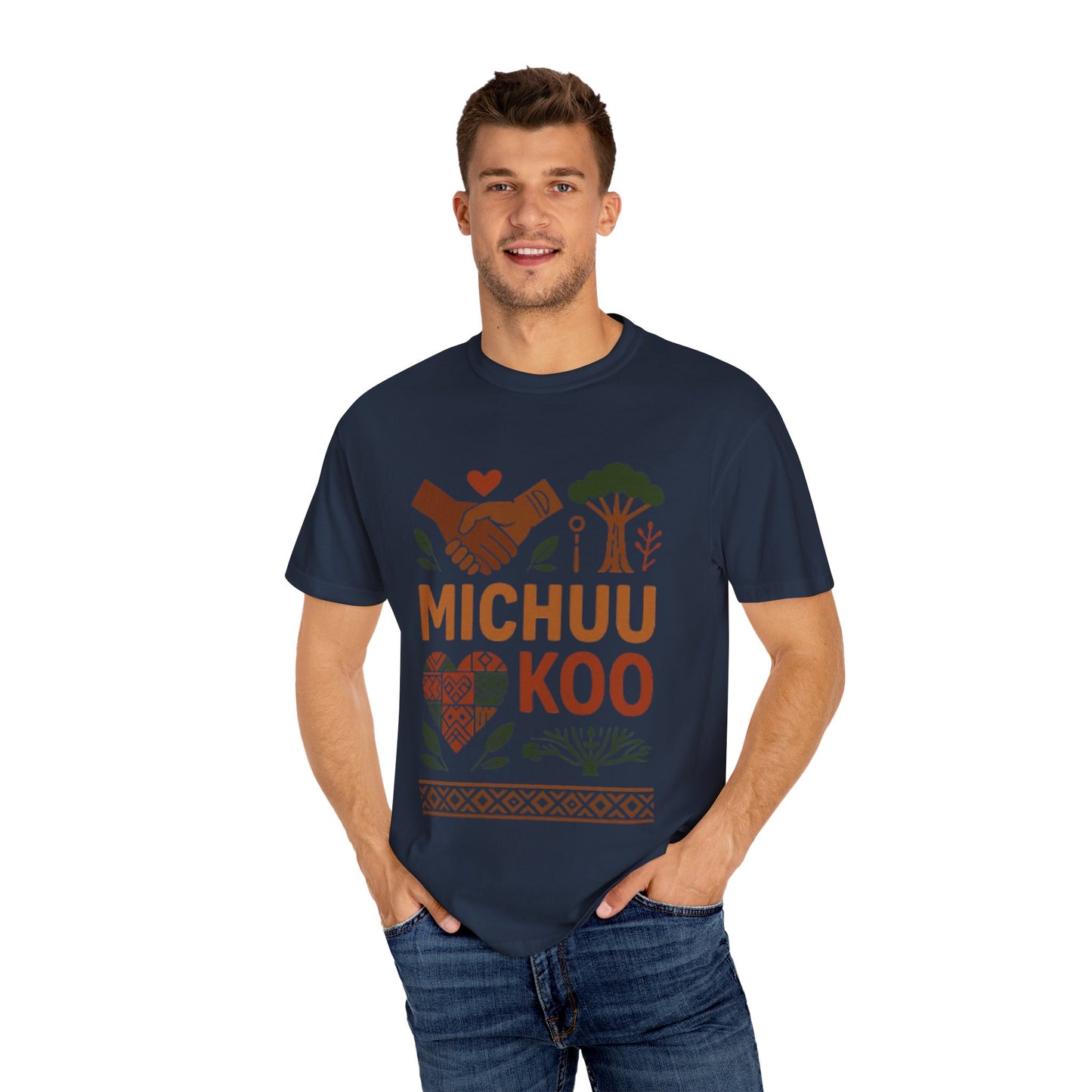 Michuu Koo Unisex Garment-Dyed T-Shirt - Nature Lover Tee, Eco-Friendly Fashion, Friendship Gift, Earth Day Apparel, Comfortable [...]