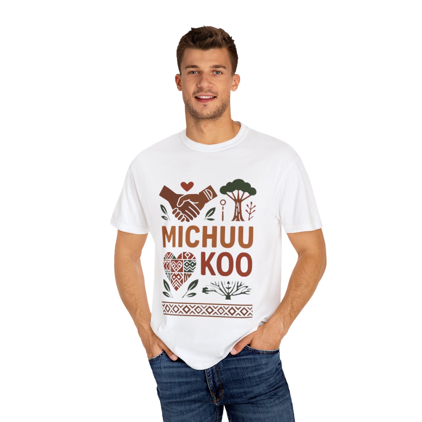 Michuu Koo Unisex Garment-Dyed T-Shirt - Nature Lover Tee, Eco-Friendly Fashion, Friendship Gift, Earth Day Apparel, Comfortable [...]