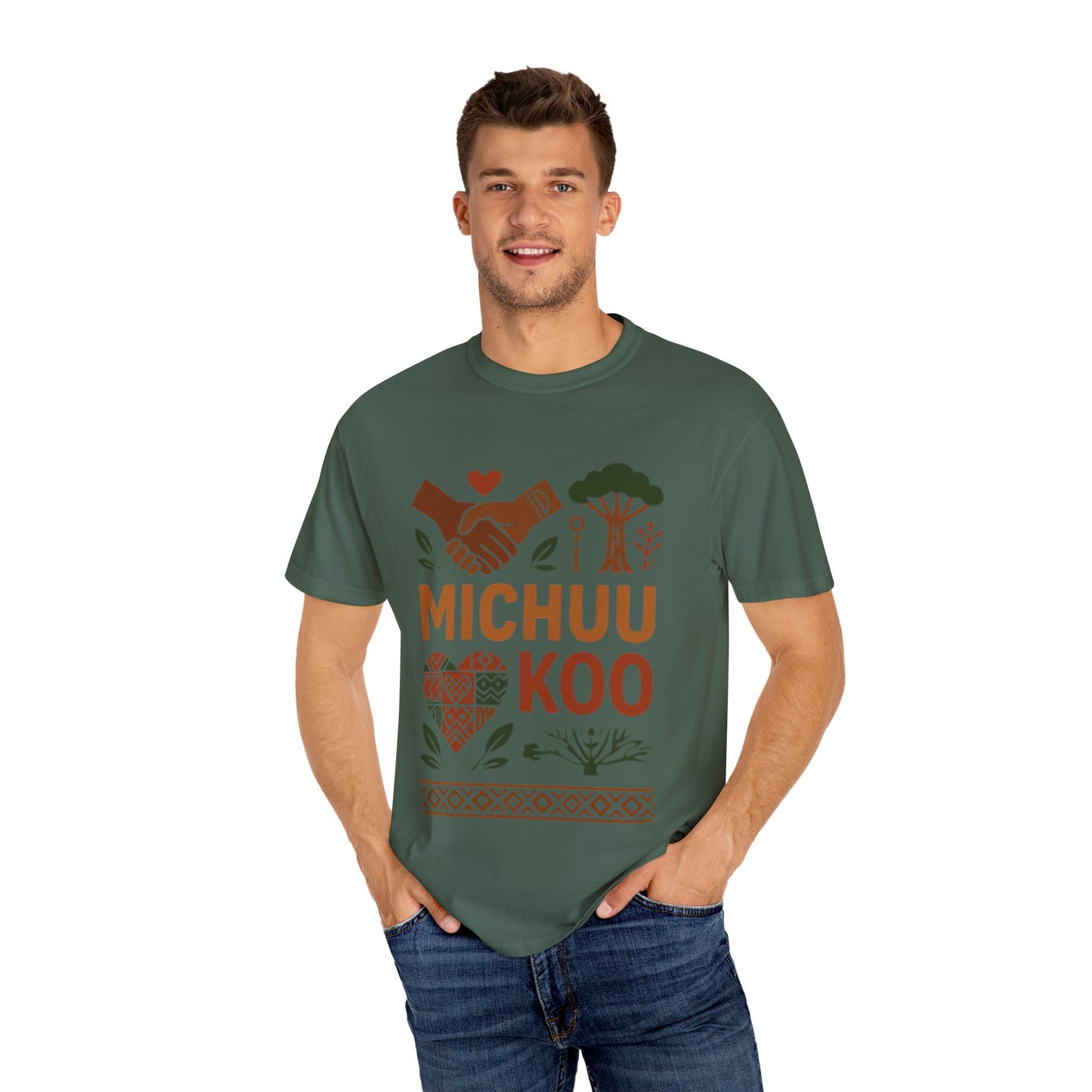 Michuu Koo Unisex Garment-Dyed T-Shirt - Nature Lover Tee, Eco-Friendly Fashion, Friendship Gift, Earth Day Apparel, Comfortable [...]
