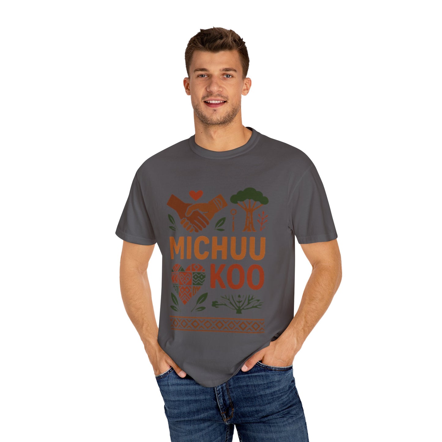 Michuu Koo Unisex Garment-Dyed T-Shirt - Nature Lover Tee, Eco-Friendly Fashion, Friendship Gift, Earth Day Apparel, Comfortable [...]
