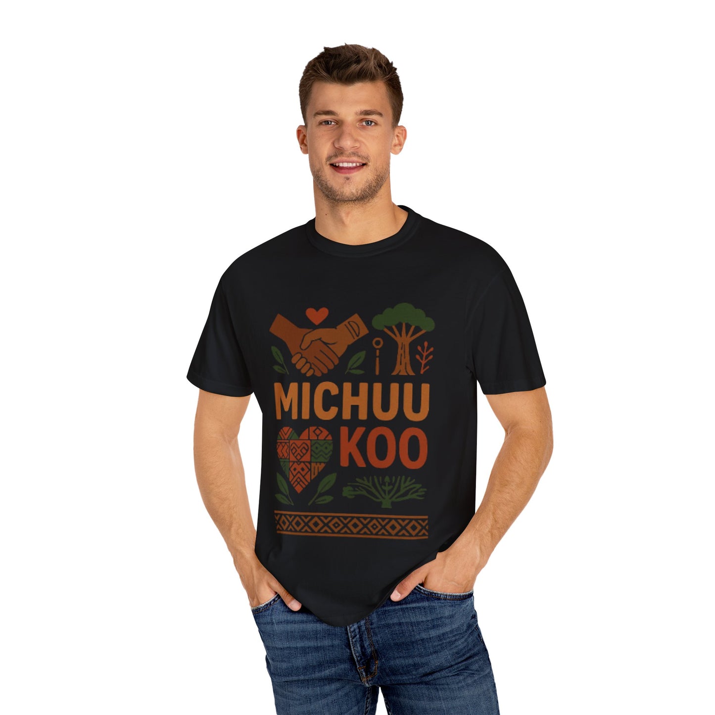 Michuu Koo Unisex Garment-Dyed T-Shirt - Nature Lover Tee, Eco-Friendly Fashion, Friendship Gift, Earth Day Apparel, Comfortable [...]
