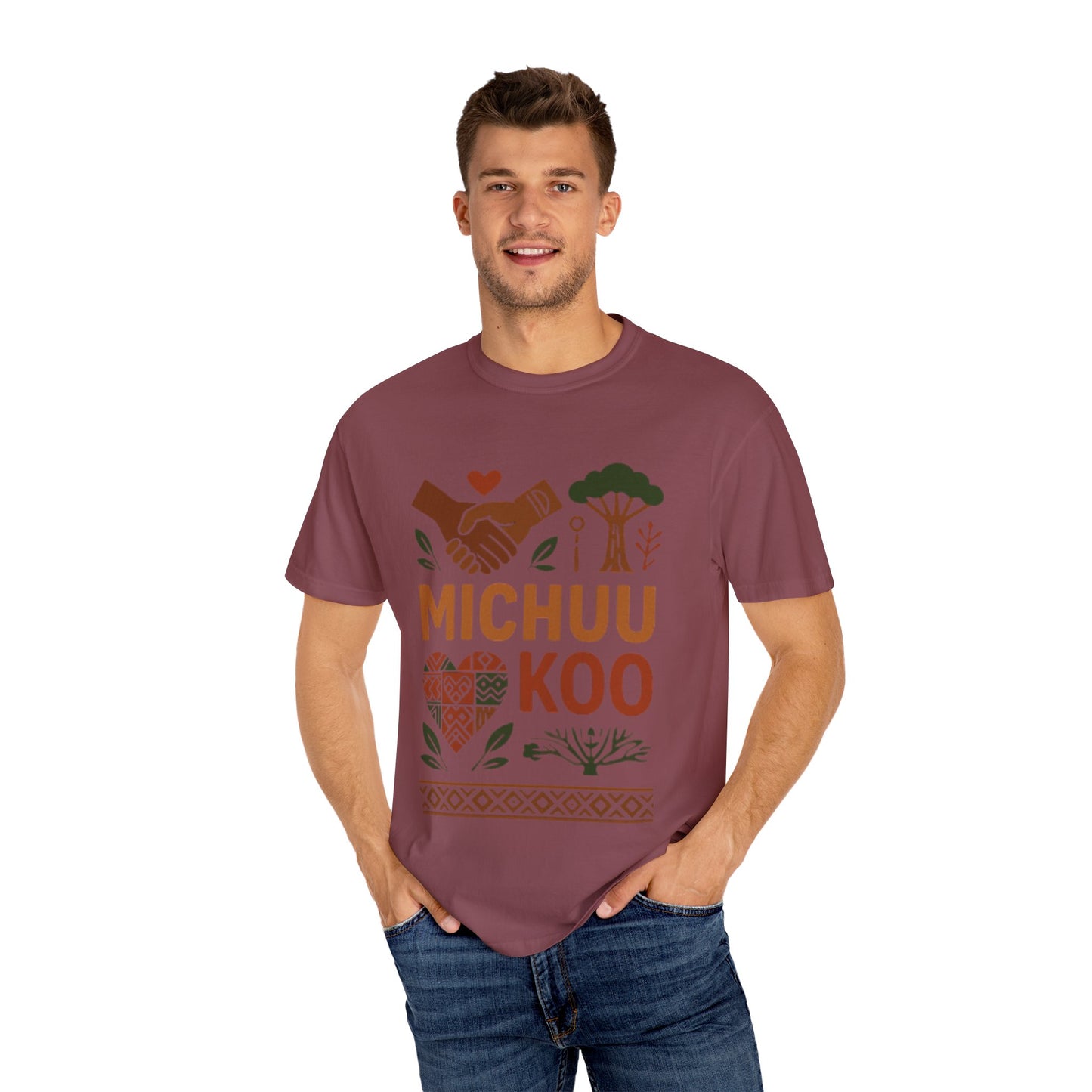 Michuu Koo Unisex Garment-Dyed T-Shirt - Nature Lover Tee, Eco-Friendly Fashion, Friendship Gift, Earth Day Apparel, Comfortable [...]