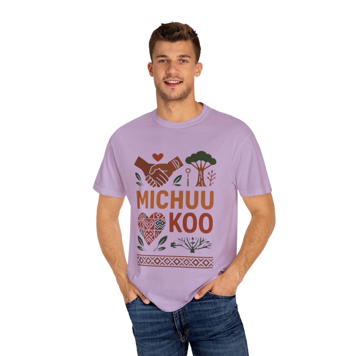 Michuu Koo Unisex Garment-Dyed T-Shirt - Nature Lover Tee, Eco-Friendly Fashion, Friendship Gift, Earth Day Apparel, Comfortable [...]