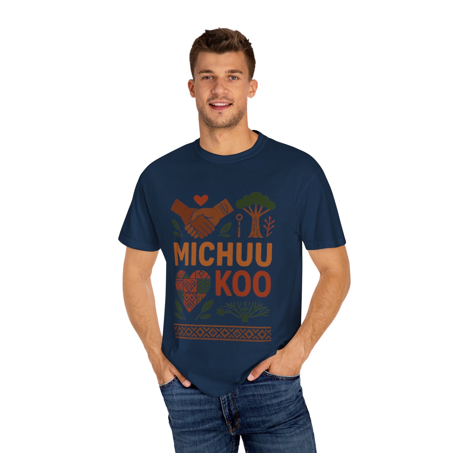 Michuu Koo Unisex Garment-Dyed T-Shirt - Nature Lover Tee, Eco-Friendly Fashion, Friendship Gift, Earth Day Apparel, Comfortable [...]