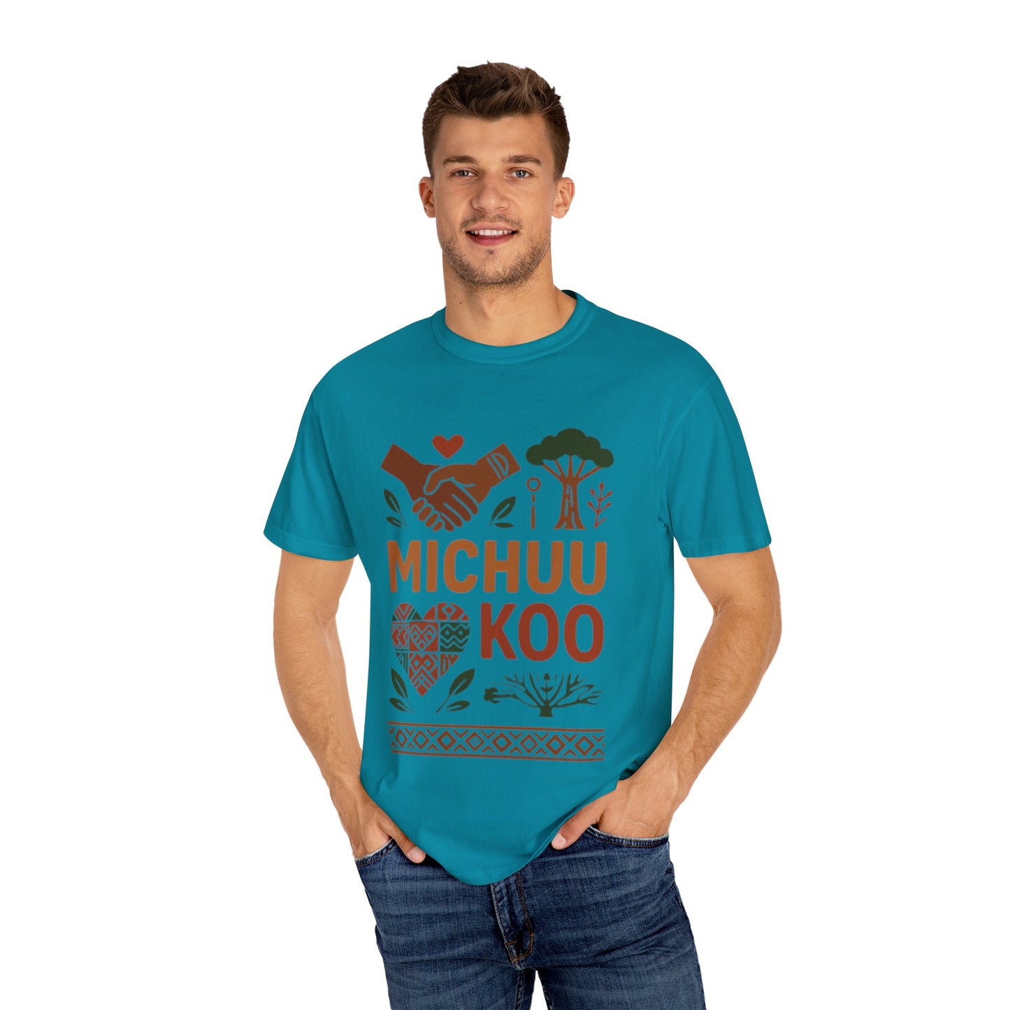 Michuu Koo Unisex Garment-Dyed T-Shirt - Nature Lover Tee, Eco-Friendly Fashion, Friendship Gift, Earth Day Apparel, Comfortable [...]