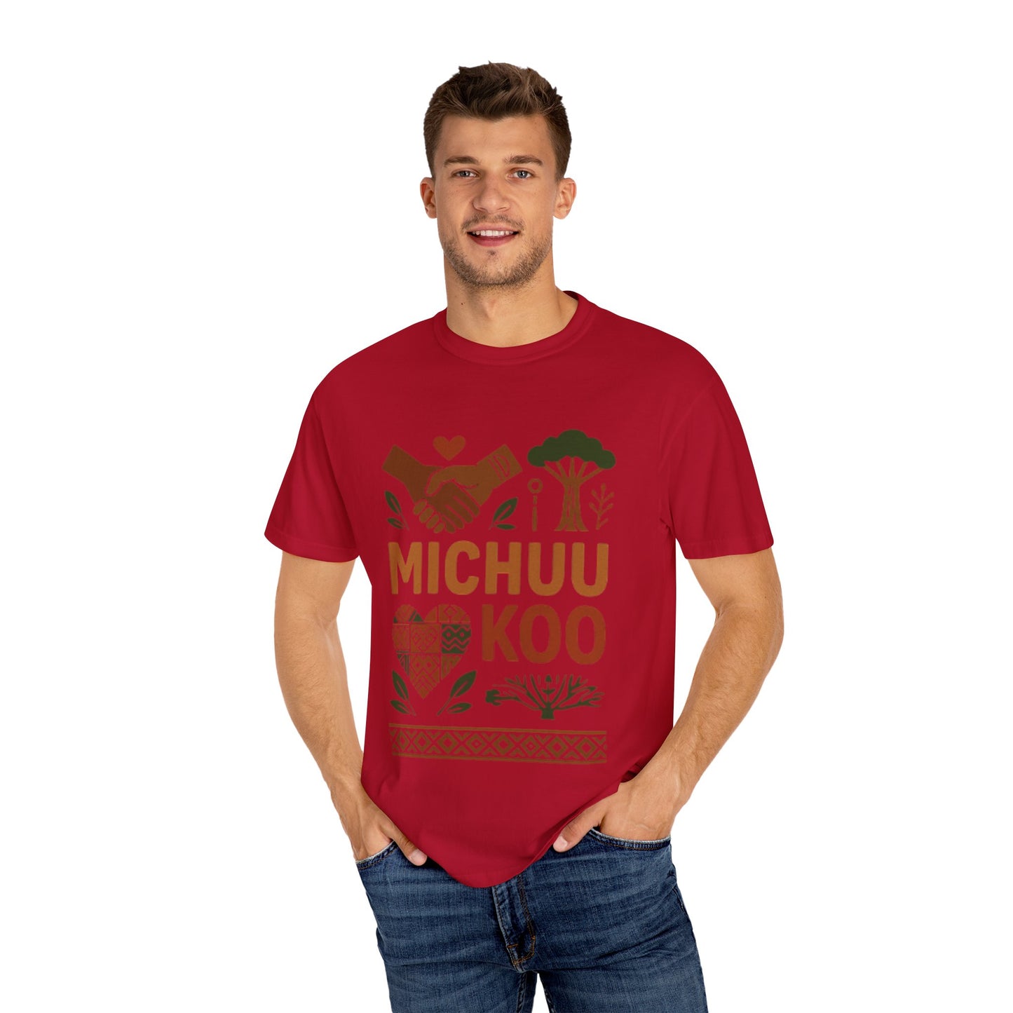 Michuu Koo Unisex Garment-Dyed T-Shirt - Nature Lover Tee, Eco-Friendly Fashion, Friendship Gift, Earth Day Apparel, Comfortable [...]